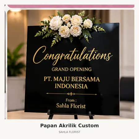 Papan Bunga Akrilik Losari